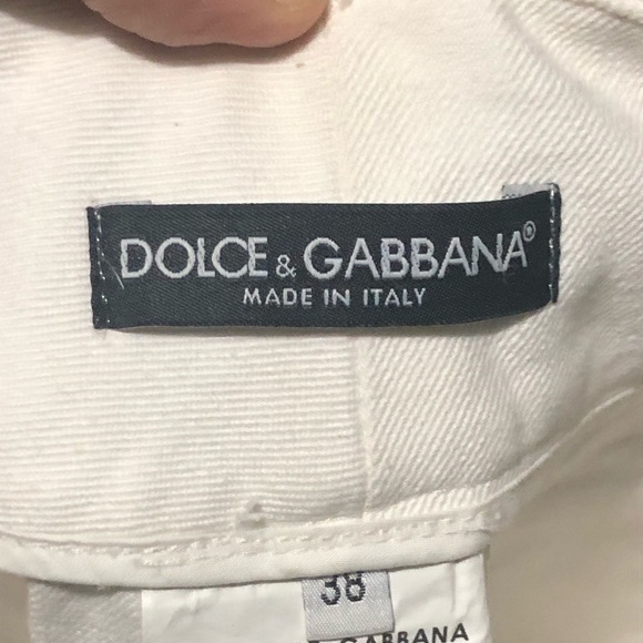 Dolce & Gabbana Pants Women's 38 White Bootcut Mid Rise Made in Italy Designer - Picture 3 of 6